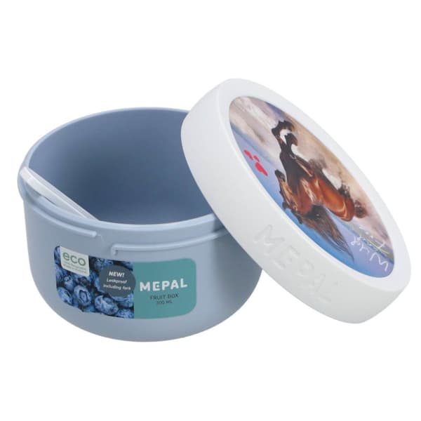 Mepal Campus Fruitbox 300 ml Wild Horse Vit/Blå