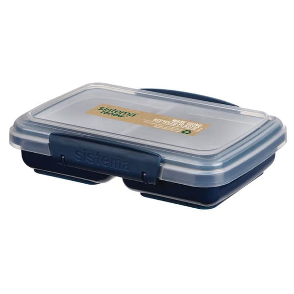 Sistema Snack Take Away Box 2 rum 350 ml Blandet blå/lyseblå
