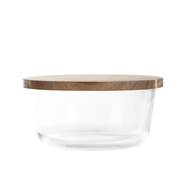 Säiliö | MAIRA | lasi puisella kannella S | 19x10cm | 890968