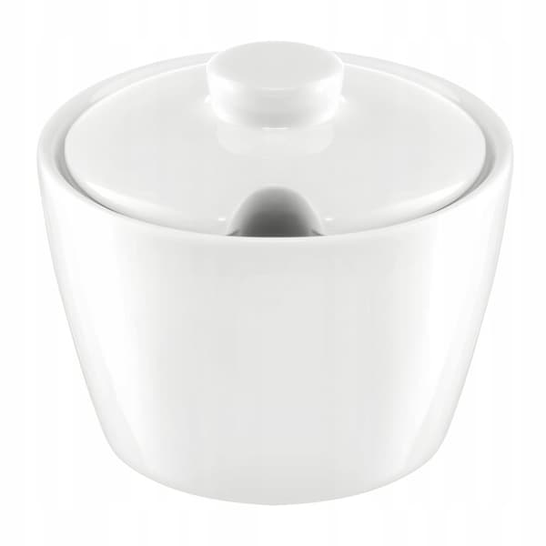 Ambition Sukkerskål i porcelæn med låg og hul 200 ml
