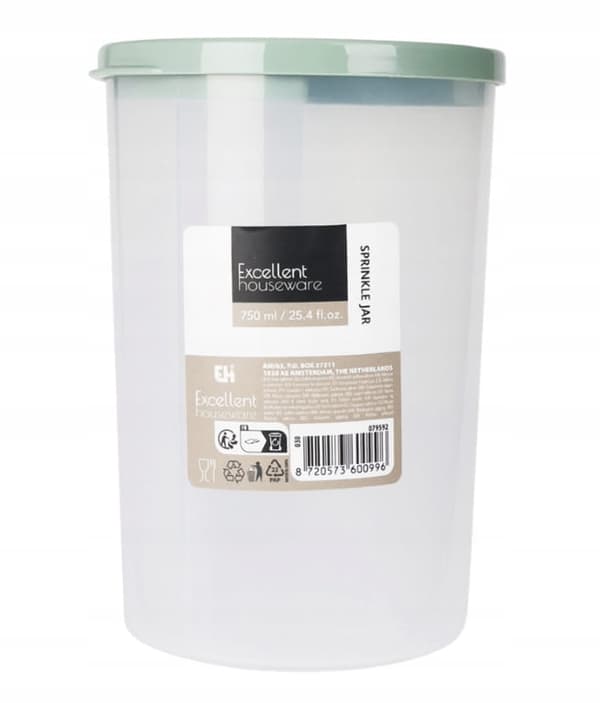 750 ml förvaringsbehållare med lock