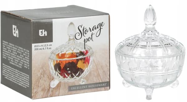 Lasinen suklaarasia jalalla ja kannella 200ml