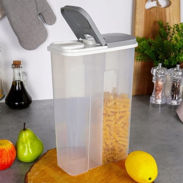 Behållare för lösa produkter med dispenser 3,5 l 2 kammare