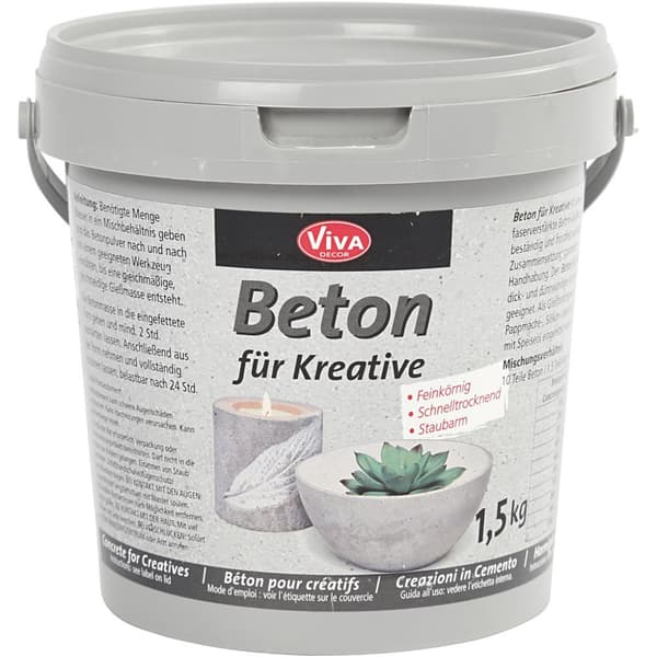 Hobbybetong Viva Decor - Grå - 1500 gram