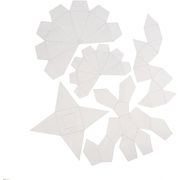 Gjutformar - H: 6+13 cm - Geometriska former - 5 st
