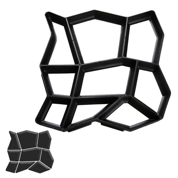 Beläggningsform Betongform för gräsmatta, uteplats, trädgård, gård, tegel, 1 pc, 43x43x4cm