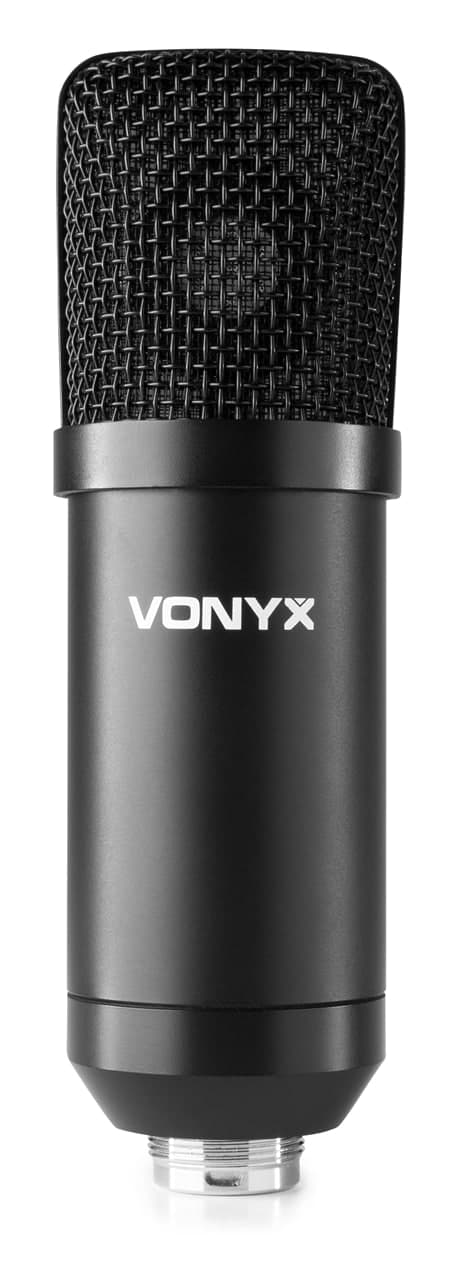 Vonyx CMTS300 USB Studio Kondensator mikrofon, svart