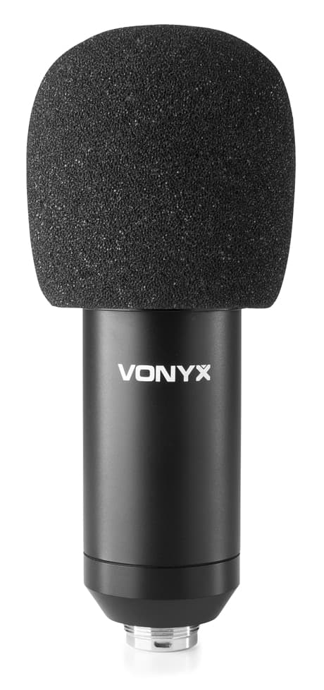 Vonyx CMTS300 USB Studio Kondensator mikrofon, svart