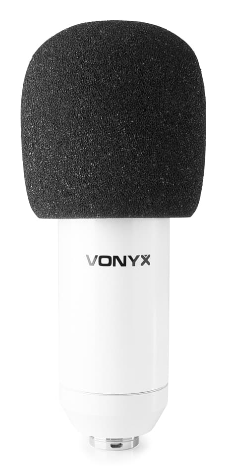 Vonyx CMS300W Studio kondensator mikrofon set,  USB, vit