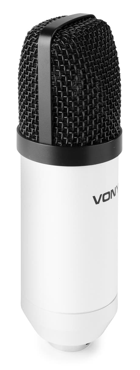 Vonyx CMS300W Studio kondensator mikrofon set,  USB, vit