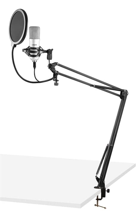 Vonyx CMS300S Studio Kondensator Mikrofonset, USB, Titan