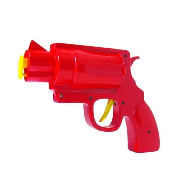 Sås ketchup eller majonnäs i form av en gun deco husgeråd.