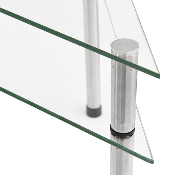 vidaXL køkkenreol 49,5x35x19 cm hærdet glas transparent -  Krydderihylder