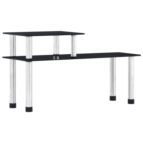 vidaXL køkkenreol 45x16x26 cm hærdet glas sort -  Krydderihylder