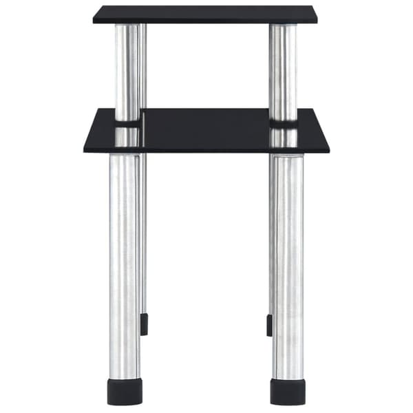 Køkkenreol 45x16x26 cm hærdet glas sort - Køkkenreol - Køkkenreoler - Home & Living