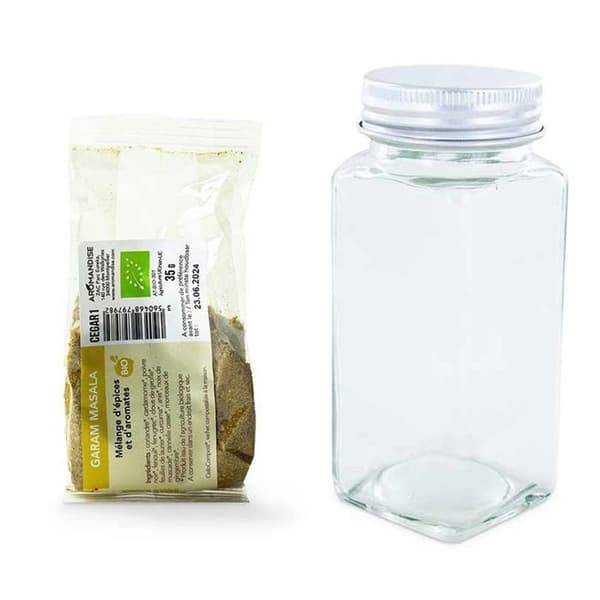 Pulverig kryddflaska + garam masala 35 g