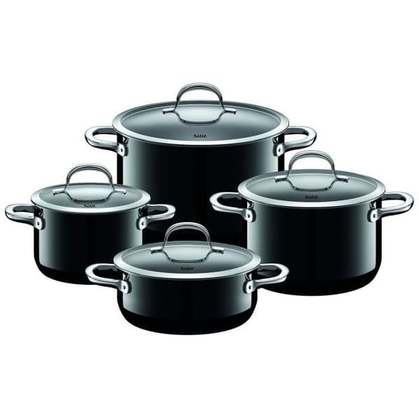 Pot-Set - Silit - Passion Black - 4 delar - Rostfritt stål - Modern