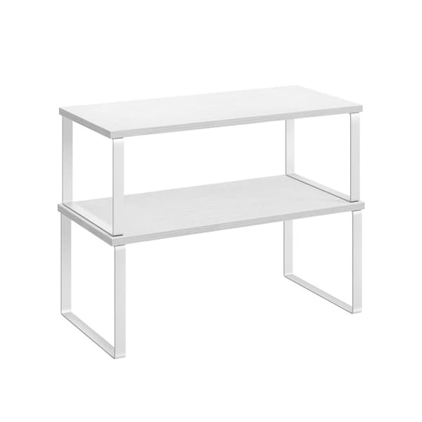 Ört rack-set med 2-stapelbar och utbyggbar Wolkwit snövit