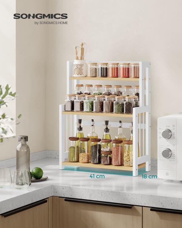 Örtställ med 3 nivåer för Natural Oak Worktop