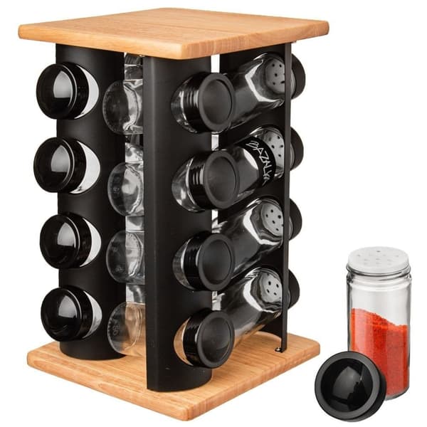 ROTERENDE KRYDDERISTOL MED DISPENSER 16 STK.