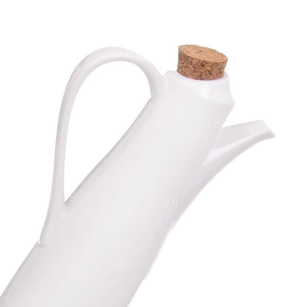 PORCELÆN KRYDDERKIT, 5 ELEMENTER, KLASSISK HVID