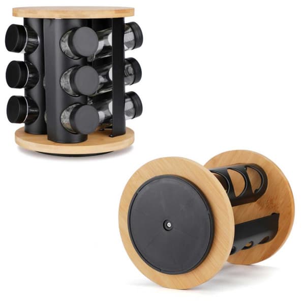 ROTERENDE KRYDDERYKKE 12 BEHOLDERE E-8252