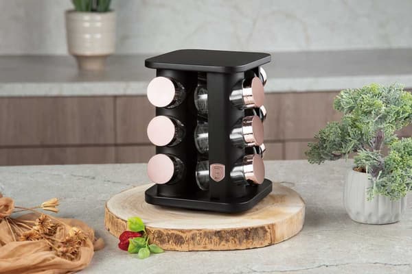 BERLINGER HAUS BH-8559 BLACK ROSE ROTERENDE KRYDDERESTOL 12 BEHOLDERE