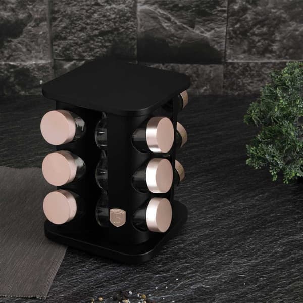 BERLINGER HAUS BH-8559 BLACK ROSE ROTERENDE KRYDDERESTOL 12 BEHOLDERE