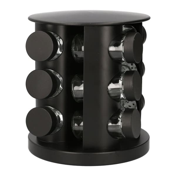 Kryddset | OTTO | på ett roterande stativ - 12 burkar | 19x21cm | 982587