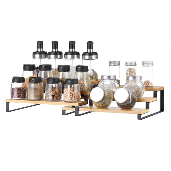 Krydderi Rack, SONGMICS, 32x24x11 cm, Natur-Sort