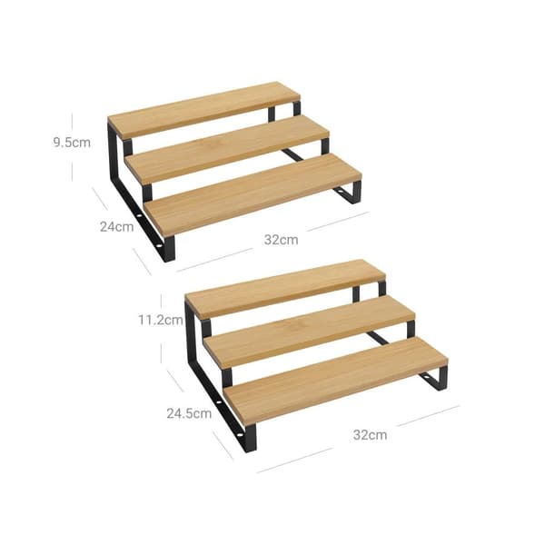 Krydderi Rack, SONGMICS, 32x24x11 cm, Natur-Sort