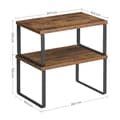 Miniatyrbillede 8 af 9: Urte Racks - Kitchen Planker - Køkkenarrangører - Sæt med 2 - Metalramme - Mørkebrun