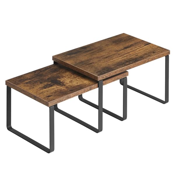 Urte Racks - Kitchen Planker - Køkkenarrangører - Sæt med 2 - Metalramme - Mørkebrun