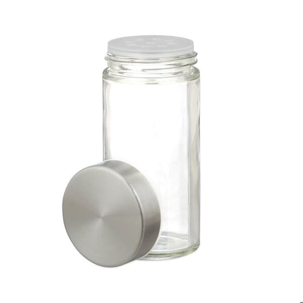Relaxdays kryddställ, kök, 12-delad sprinklerset, rostfritt stål, modern design, diskmaskinssäker, silver