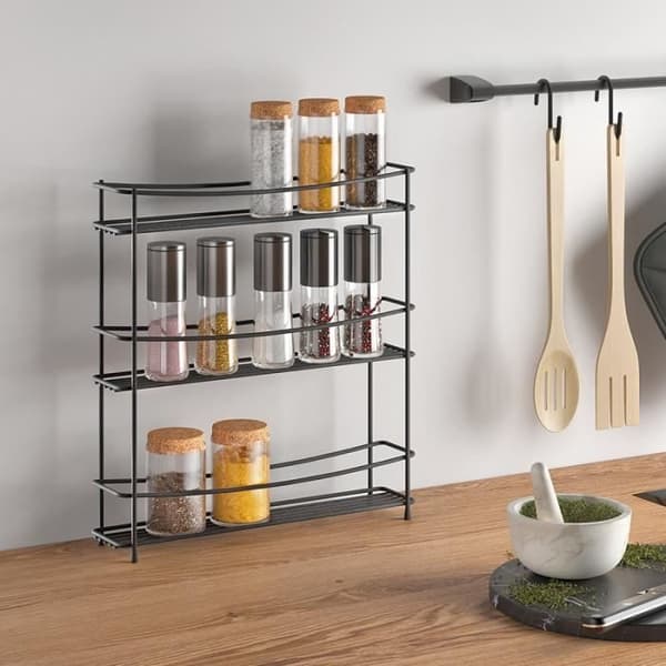 Bords-kryddställ - METALTEX - KUMINO S - Vit - Modern Design - Metall