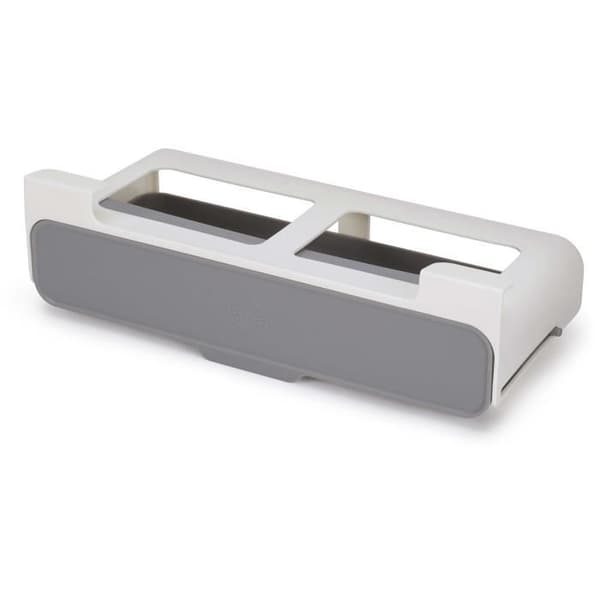 Kryddburksställ under hylla - Skåpbutik - Grå - Polypropen - 7 burkar - 9,3 cm höjd