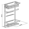 Miniatyrbild 4 av 4: Magnetisk hylla för Maclean kyl/tvättmaskin, svart, max 12 kg, MC-910