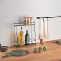 Miniatyrbild 1 av 2: Metaltex Kryddhylla 2 våningar Basalmico svart