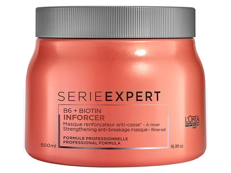 L'Oréal Paris Serie Expert Inforcer Professional Formula 250ml, Kvinnor, Känsligt hår, Svart, Blond, Brun, Kastanj, Röd, 500 ml, Konditionering, Skim