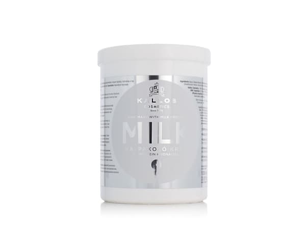 KALLOS Milk Hair Mask Maitoproteiinilla kuiville ja vaurioituneille hiuksille 1000ml