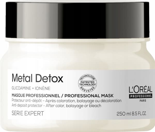 L`Oreal Professionnel Expert Metal Detox Series Hair Mask, hår efter färgning/blekning/balayage, 250ml