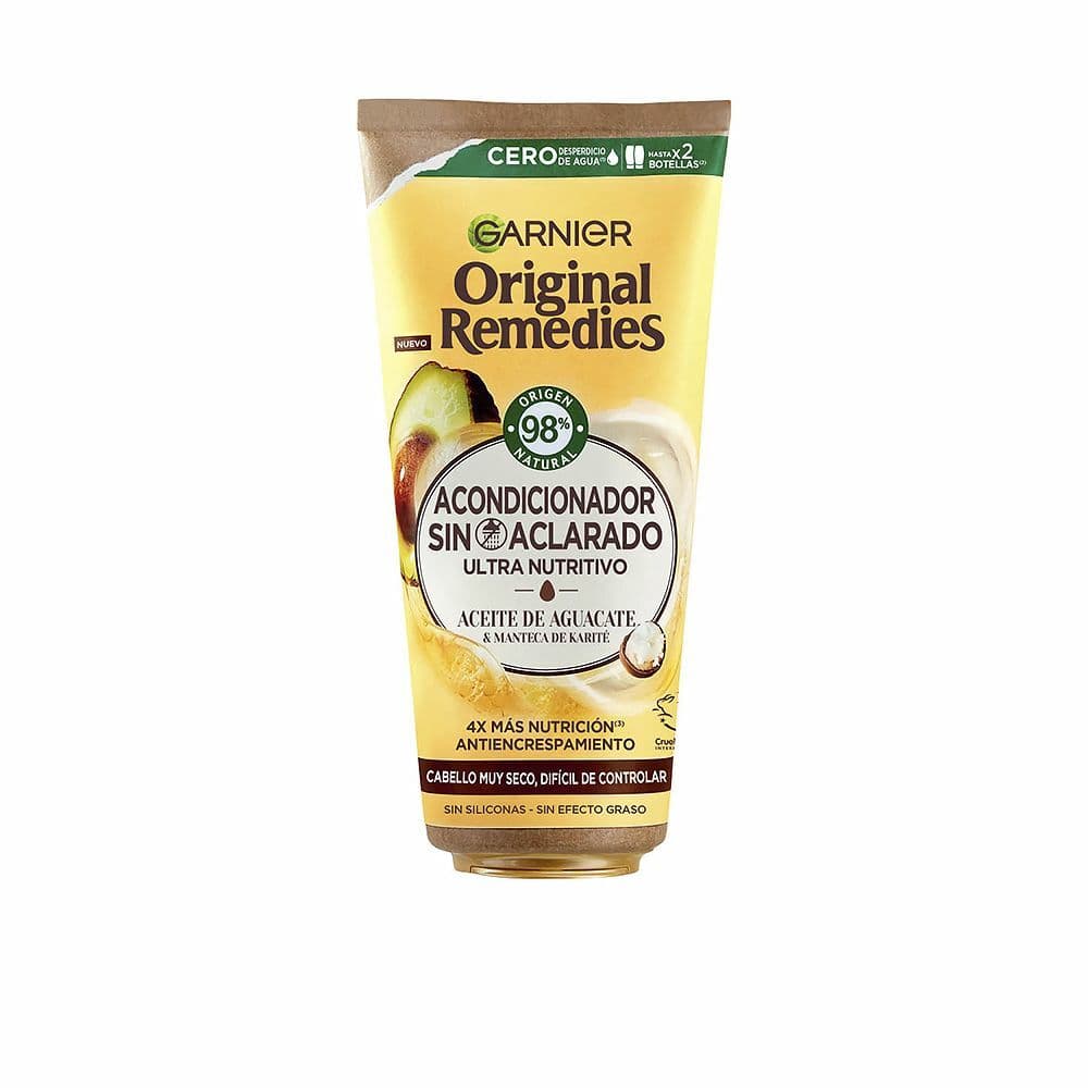 Ikke-rengjørende Balsam Garnier Original Remedies Sheasmør Revitaliserende Næring Avokado (200 ml)