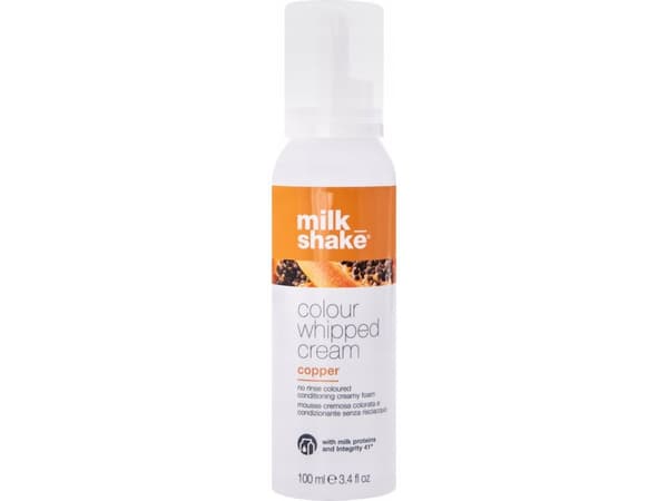 Milk Shake Milk Shake, Colour Whipped Cream, Organic Fruit Extracts, Hair Colour Leave-In Mousse, Copper, 100 ml For Women