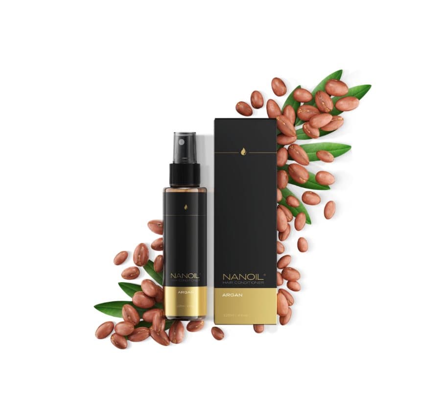 Nanoil Argan Hair Conditioner: Tvåfas Hårbalsam, 125 ml, Skydd och Lenhet, Stärker Svagt hår, Perfekt Hälsa