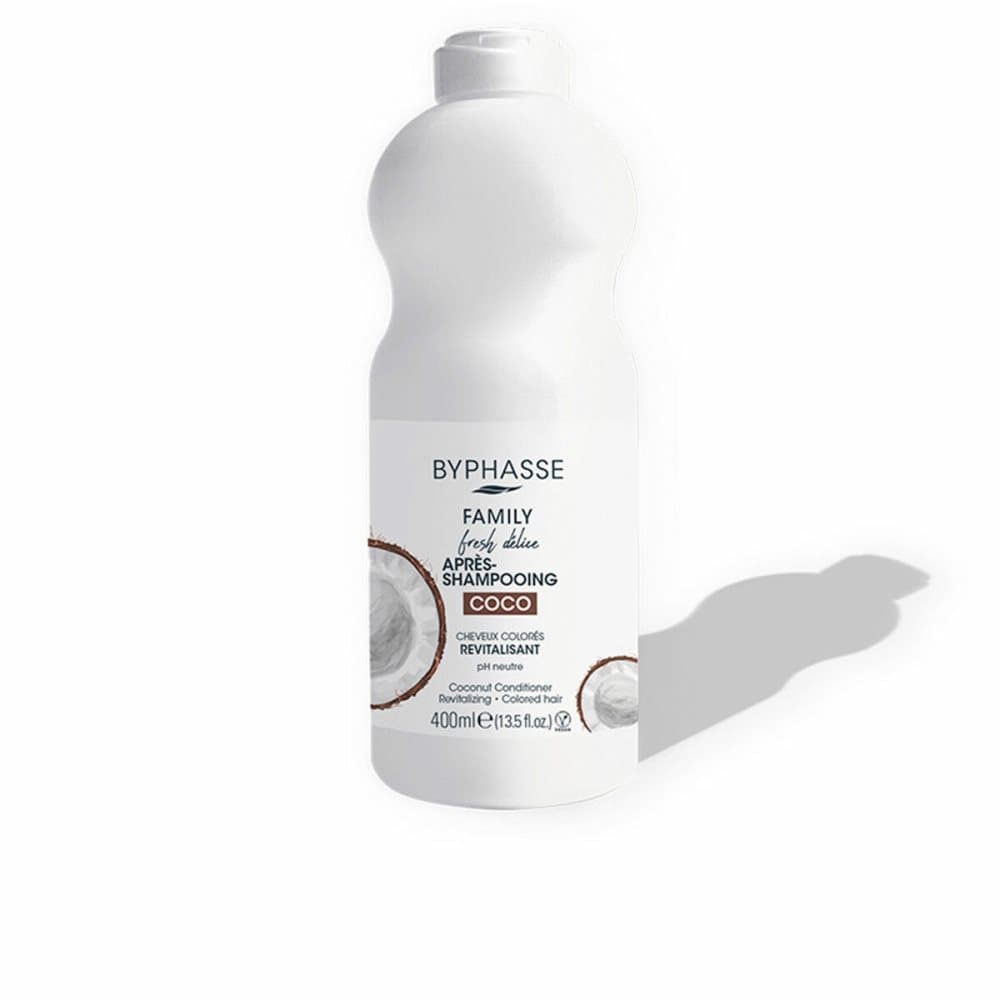 Vitaliserande balsam Byphasse Family Fresh Delice Kokosnöt Färgat hår (400 ml)