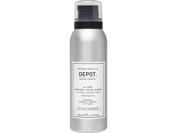 Milk Shake Depot, 200 Hair Treatments No. 210, Panthenol, Hair Colour Leave-In Mousse, Anthracite, 100 ml For Men