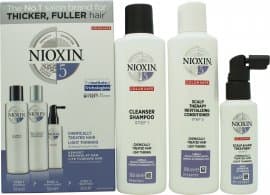 Nioxin 3-delt system nr. 5 gavesæt 3 dele - kemisk behandlet hår med let udtynding (1 x 150 ml renseshampoo 1 x 150 ml hovedbundsterapi Revital