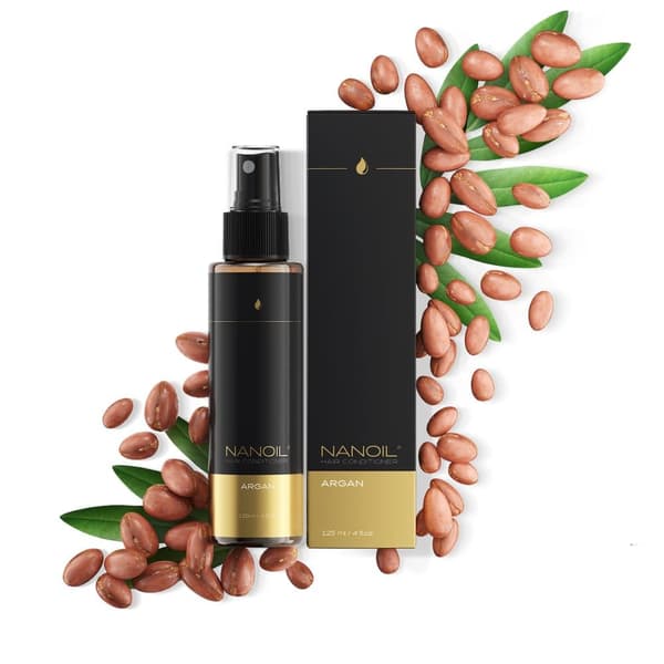 Hårbalsam Med Argan Nanoil Argan Hair Conditioner 125 ml - Bi-phase spray balsam beriget med arganolie, få dit hår til at skinne strålende