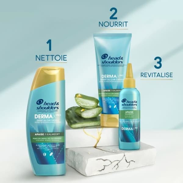 6 DermaxPro lugnande balsam - för torrt kliande hår 200 ml, huvud och axlar