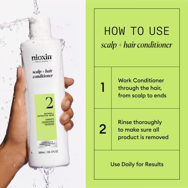 Nioxin System 2 Conditioner for Thinning Hair 300 ml - Fint & Volym